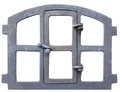 Stallfenster Fenster zum Öffnen Scheunenfenster grau Eisenfenster Antik-Stil