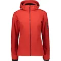 CMP Woman Jacket Zip Hood Jacket Damen Softshelljacke 39A5006 55BE : 44 Grösse - Bekleidung: 44 - Rot - 44