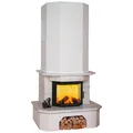 HARK Kaminbausatz "Aspen", weiß, Marmor, 8 kW - weiss