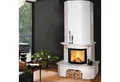 HARK Kaminbausätze »Aspen echter Mamor natur-weiß«, 8 kW, Zeitbrand, Aufbaumaterial bis Raumhöhe 250cm inkl.