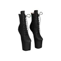 EIS, Damen-Schuhe, Pony High Heel Stiefelette, freischwebende Ferse, Größe 36-42, Größe:37