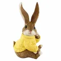 Dekohasen XL mit Pullover Osterhase Deko groß Deko Hasen für den Garten Gelb