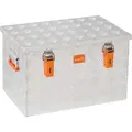 ALUBOX Riffelblech Alukiste 1.5mm Stärke 67 Liter - 67 Liter - Silber