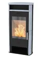 Fireplace Kaminofen Fireplace Santa Fe Kaminofen Stahl schwarz Speckstein K7120, 6 kW