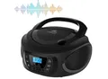Cyberlux Tragbarer CD-Player Kinder Radio CD/MP3 USB Boombox schwarz