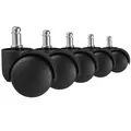 AMSTYLE 5er-Set Teppichbodenrollen SPM1.910 Schwarz