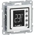 Legrand 765608 SEANO MyHome Thermostat mit beleuchtetem Display, Temperatursensor und potentialfreiem Eingang inklusive Abdeckung, Ultraweiß