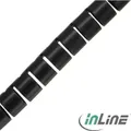 InLine flexibler Kabelkanal/Kabelschlauch 10m - schwarz - 28mm
