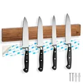 Magnetleiste Messer aus Akazienholz 40cm Messerhalter Wandmontage oder