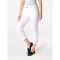 Röhrenjeans HEINE, Damen, Gr. 18, Kurzgrößen, weiß, 72% Baumwolle, 26% Polyester, 2% Elasthan, Miedereinsatz:15% Elasthan, 85% Polyamid, unifarben, 7/8-Länge, Jeans