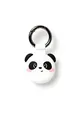 Legami Key Ring For, Schlüsselanhänger für AirTag 3, 8 x 5 cm, aus Silikon und Metall, Panda-Thema, personalisieren Sie Ihr Unisex Erwachsene, Einheitsgröße, Panda, Taglia unica, Casual