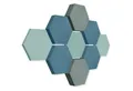 platino24 3D Wandpaneel Edition LOFT 9 Elemente 3D m I Ø 300mm, Schalldämmung Wand & Decke