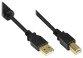 GC M0081 - USB 2.0 Kabel, A Stecker auf B Stecker, 2 m