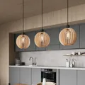 Envostar Pendelleuchte 'Clay' (Skandinavisch) aus Holz (3 flammig, E27) - Hängel