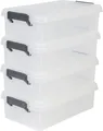, 4erSet, Aufbewahrungsboxen, 4 L, mit Clips, stapelbar, Garage  Multi Box MB...