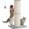 Feandrea Kratzbaum, Kratzsäule, 17 cm dicker Stamm, Kratzstamm auch für große Katzen wie Maine-Coon-Katze - Grau