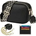 Damen-Umhängetasche PU Leder Crossbody Bag Elegante Schultertasche