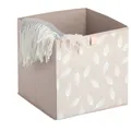 Zeller Pampasgrass Aufbewahrungsbox beige 32,0 x 32,0 x 32,0 cm, 1 St.