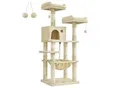 FEANDREA Kratzbaum 143cm hellgrau beige