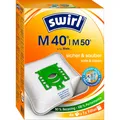 swirl Staubsaugerbeutel "MicroPor", aus Vlies, 4 Stück, M40 - weiss