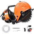 VEVOR Elektrobetonsäge, 356 mm, Leistung 2800 W, Schneidtiefe 127 mm, mit Wasserpumpe und Sägeblatt, geeignet für Stein und Ziegel.