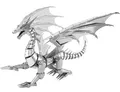 Invento Puzzle Metal Earth, silberner Drache - 3D Metall Puzzle, Puzzleteile