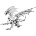 METAL EARTH PREMIUM SERIES 3D MODELLBAUSATZ MODELBAU -  SILBER DRACHE NEU