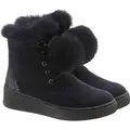 Marco Tozzi Premio Schnürboots Boots Wildleder Winter Stiefel Stiefelette navy 39 - Dunkelblau/Navy - 39
