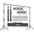 Fotohintergrundständer Hintergrundsystem 2,8x3m Studio Greenscreen Leinwand