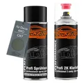 Autolack 2K Spraydosen Set für Dacia ARO C67 Gris Olive Nacre Metallic