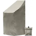 Chefarone Abdeckung Gartenmöbel Winterfest - Schutzhülle Gartenmöbel für GartenStühle & Stapelstühle - wasserdichte Abdeckhaube Polyester 250D - inklusive Aufbewahrungstasche - 67x 67x110 cm