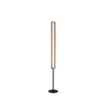 LED Stehleuchte Metall in Schwarz Gold dimmbar 27 W 156 cm Büro Stehlampe