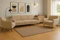 A&J MöbelLand GmbH Polstergarnitur BENITO: 3-Sitzer Sofa + 2 Sessel, (Bringen Sie mit dem stilvollen Set BENITO, bestehend aus einem großzügigen 3-Sitzer Sofa und zwei komfortablen Sesseln, Eleganz und Gemütlichkeit in Ihr Wohnzimmer., 3-tlg., Hochwertige Materialien, sorgfältige Verarbeitung und modernes Design), Höchster Sitzkomfort & langlebige Qualität