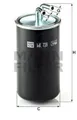 MANN-FILTER Kraftstofffilter für MITSUBISHI GRANDIS LANCER VIII OUTLANDER II