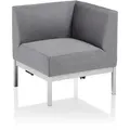 Kettler Pure Casual Dining City Line Endteil/Eckteil - Silber