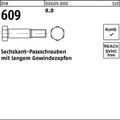 25er PACK(Stk)  000609080000080050 Sechskantpassschraube DIN 609 m.langem Gewind