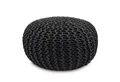 Amagohome Sitzhocker Strickhocker Pouf Ø45 o. 55cm Bodenkissen Sitzpouf XXL Baumwolle recyc