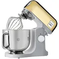 Kenwood kMix Editions KMX760YD Küchenmaschine, 5 l Edelstahl Schüssel, Safe-Use-Sicherheitssystem, Metallgehäuse, 1000 Watt, inkl. 3-Teiligem Patisserie-Set und Spritzschutz, Gold