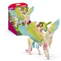 SCHLEICH 70568 Feya mit Pegasus-Einhorn, für Kinder ab 5-12 Jahren, BAYALA - Spielfigur