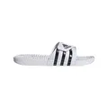 adidas Unisex Adissage Slides Sandal, Cloud White/Core Black/Cloud White, 47 EU