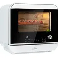 Klarstein 18 L Heißluftfritteuse, Airfryer mit Dampf- und Trocknungsfunktion, Schnelle Heissluftfriteuse XXL, Timer, 10 Programme, Air Fryer zum L... - Weiß