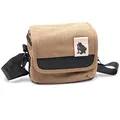 vhbw Kamera-Tasche kompatibel mit Panasonic Lumix DC-TZ91, DMC-FZ1000, DMC-FZ2000, DMC-FZ300 Canvas braun, grau