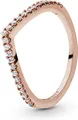 Pandora Fingerring Pandora Funkelnder Wishbone Ring 186316CZ Damenring