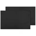 Bestlivings 2er Set Tischsets Platzset Tischuntersetzer Platzdeckchen Tischdeko Tischmatte Essensunterlage Maße 30x45 cm, Farbe: schwarz - Jet Black