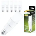 Lumiled 6x E27 LED Lampen Stabform 10W (75W) LED Stick Birnen Glühbirne 1055lm Warmweiß 3000K Maiskolben Leuchtmittel Energiesparlampe Blendfreie Beleuchtung für Leselampe T36 Stablampe