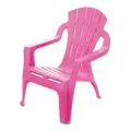 Kinder Kunststoff Lounge Garten Stuhl - pink - Kleinkind Stapel Möbel Monoblock