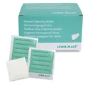 LEWIS-PLAST Premium mit alkoholfreier Kochsalzlösung : Antiseptische und antibakterielle Reinigungstücher : 100 % antiseptisch und antibakteriell.