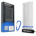1/4" Torx Bits Set 150mm Lang T8 - T40 Torx 8 Stück Schraubendreher Akku Sechskant Bitsatz Langbit magnetisch