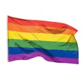 Aricona Regenbogen Flagge 90x150cm - wetterbeständige Pride Fahne mit Messingösen, 100% Polyester, robuste Doppelnaht & in lebendigen Farben - ideal für Flaggen-Liebhaber