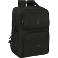 Rucksack 2 Fächer Laptop 15,6+Usb Real Madrid Premium - Schwarz